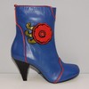 Boots cuir bleu