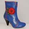 Boots cuir bleu