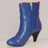 Boots cuir bleu