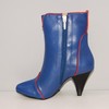 Boots cuir bleu