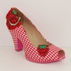 Escarpins vichy rouge